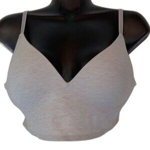 Victoria Secret PINK Bralette Cream Beige Push Up Padded Seamless Womens Medium